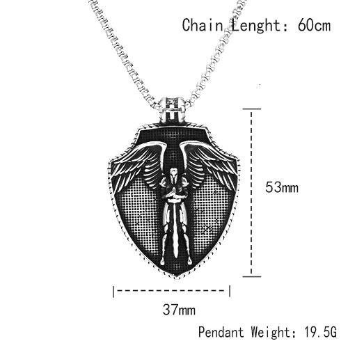 acb53c06b7b7ad5a1c8a6ef8a636d0e8_Head68221a95741f388dc7f03cc367a68p_avif=close&webp=close KOMI Saint Michael Stainless Steel Angel Cross Shield Vintage Religious Necklace