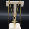 Komi 2023 New Stainless Steel Cross Men's Pendant Necklace Gold Men's Chain Necklace Jewelry Wholesale