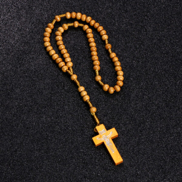 ae45b3c8620295afa2e40f6f81ec574c_Hb8e51f1f867842eca4f25a046c6333f1v_avif=close&webp=close Komi Wholesale Dropshopping 6*7mm Wooden Rosary Beads Brand Necklace Pray Necklaces Pray Religious Jesus Beads Jewelry R-328