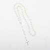 Komi Hot Selling Pearl 8MM Beads Rosary Catholic Cross Necklace Religious Jewelry Wholesale