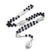 2024 Komi Christian Religion Black Beads Cross Jewelry Ornaments Beaded Rosary of the Seven Dolors Necklace
