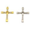 2024 Dreamwork Rhinestones Cross Pendants Necklace Keychains in Gold/Silver Plated Cross Charms for Jewelry DIY Accessories Gift