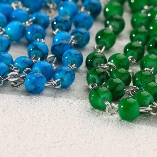 b28af20a5d2fa8804249de4498920e84_H4c2d8cfd6e6844668315ac915b83a967S_avif=close&webp=close KOMI 6mm Glass Rosary Beads Catholic for Men Rosary Necklace for Religious Prayer Cross Necklaces Glass Beaded Y Necklaces Gifts