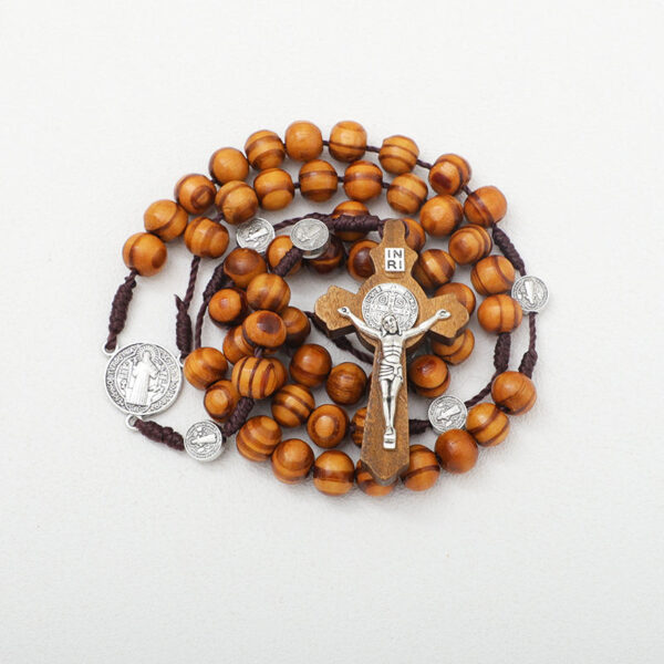 b7465d62d4cc0ecb47e22324f4cc769a_He05ea0b219d84fce98ffdb387f693d12R_avif=close&webp=close 2024 Catholic Rosary Round Wooden Bead Handmade Line Christian Vintage Cross Ornament Long Rope Rosary Necklace