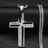 Komi Hot Selling Cross Pendant Stainless Steel Religious Gold Jewelry