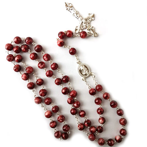 ba5bacb9a9a037ad1c9245b94999ef49_H40a8c89e98e2469b8e3dc3da297dfea7e_avif=close&webp=close Hot Sell Rosary Glass Beads Necklaces Jesus Virgin Mary Catholic Religious Rosary Necklace for Pary