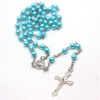 c2ef3adb1f67d383111cc6e811de8d29_Ha8018ad3a2324377a78b5872f40702e0O_avif=close&webp=close 2023 Komi Religious Catholicism Blue Pearl Wedding Gift Prayer Beads Cross Pendant Rosary Necklace