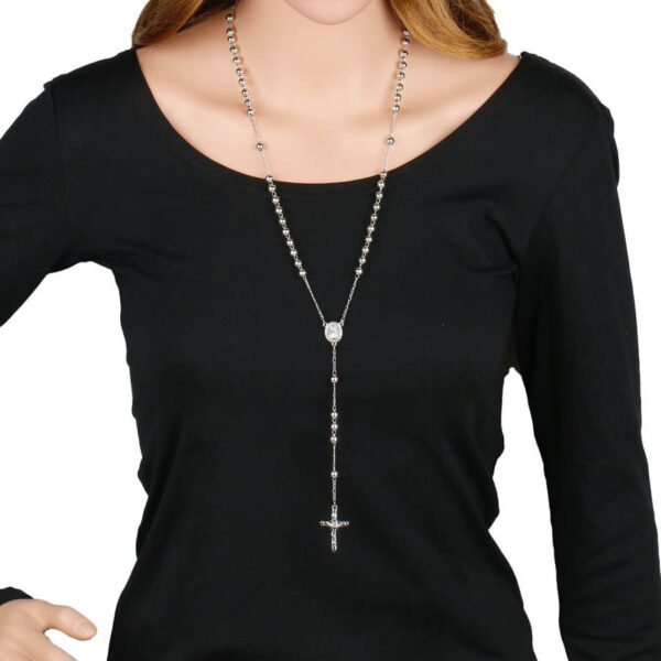 c40422d6cebf201b85d8b7a16b89541b_H36014a9f31ed45caa33577ecf879e695B_avif=close&webp=close Komi Choker RosaryJewelry Long Tassel Alloy Beads Cross Pendant Prayer Rosary of Virgin Jesus Necklaces Gold Plated Necklace