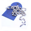 2023 Komi Wholesales Religious Catholicism Glass Pearl Beads Wedding Gift Prayer Rosary Necklace With Leather Bag