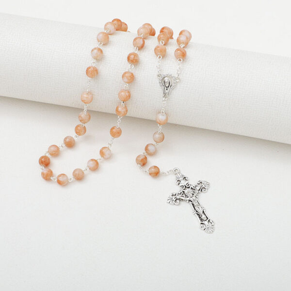 c610f558e6f44fe0a3fcdc3347fe27be_H729a254eca314fd498b79bc1ada6fb37M_avif=close&webp=close Hot Holy Catholic Blue Glass Stone Beads Rosary Necklace With Sliver Jesus Cross Religious Necklace