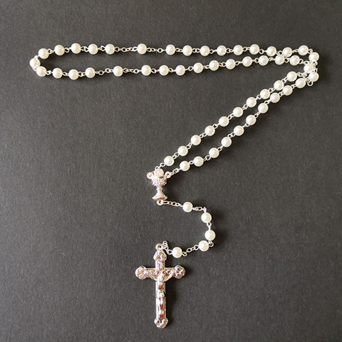 2024 Hot Sell Rosary Plastic Beads Necklaces High Quality Religious Rosary Necklace for Pary