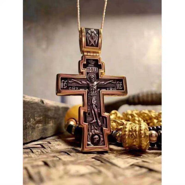 Komi Hot Selling Alloy Cross Pendant Necklace Pendant Jewelry Religious Jewelry Wholesale