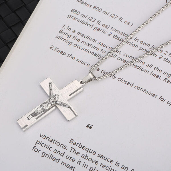 cca8690e55a6194b411f713455185681_H9e72bd85a47741b19ff4f06ef50774b8K_avif=close&webp=close High Quality Stainless Steel Cross Crucifix Jesus Pendant Necklace Jewelry