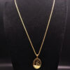 KOMI Embossed Madonna Pendant Lady Faithful Necklace Stainless Steel Necklace