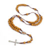 Komi 2023 New Cross Necklace Hand-woven Rosary Necklace Religious Design Pendant Jewelry Wholesale