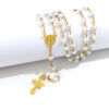d25df070dce26620d998fa58bc1766a7_Hf8fb4626ba7f4943bd538acef95074f1i_avif=close&webp=close 2024 Komi Rosary Bead Necklace 6mm Beads Crystal Religious Necklace Cross Pendant Necklaces Jewelry Accessories Wholesale
