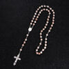 d29d5464cead220026e879373c757cb6_H76f2c40d94e84e0e990cad0a5b2e954d4_avif=close&webp=close Hot Sell Rosary Glass Beads Necklaces Jesus Virgin Mary Catholic Religious Rosary Necklace for Pary