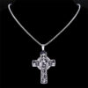 Komi Eucharist Halo Grape Juice Cross Necklace Stainless Steel Men's and Women's Holy Spirit Church Chain Jewelry