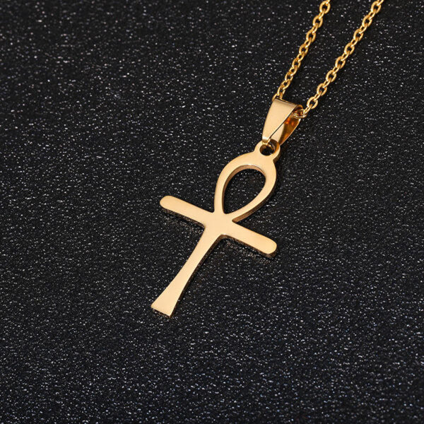 d5d8c2a7c4dc43811f8ac56c29d452f9_H971cfc2fdae546ee9766f9fb55af5cc9M_avif=close&webp=close Stainless Steel Cross Pendant Necklace Men and Women Versatile Titanium Pendant Sweater Chain Guard Chain Accessories