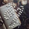 Komi Hot Selling Love Milk Color Rosary Cross Necklace Pendant Crucifix Pendant Rosary Catholic Necklace
