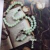 Komi Hot Selling Acrylic Luminous Beads Cross Rosary Necklace 59 Beads Madonna Crucifix Pendant Jewelry Necklaces Pendant