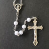 Komi 2023 Hot Sell Rosary Acrylic Beads Necklaces Religious Rosary Cross Necklace for Pary