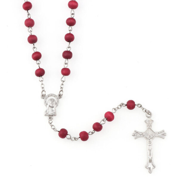 d9b24650941fd2a681205e799f5865d0_H51caa1e94ee2466b8a79340f6d311866V_avif=close&webp=close 6mm Rose Fragrance Wooden Bead Holy Cross Pendant Rosaries Necklace With Silver Cross Maria Center Rosary Religious Jewelry