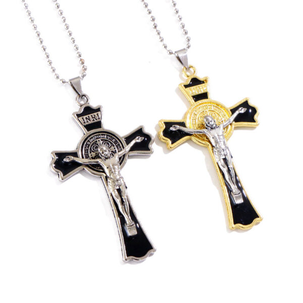 dad3112e1f08e0347e5e39f497d286ef_Hf8a162ddaa5a4838a62fcfae213bea703_avif=close&webp=close New Inri Crucifix Jesus Cross Pendant Necklaces Lucky Chain Jewelry Gift for Women Men Necklaces