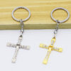 2024 Dreamwork Rhinestones Cross Pendants Necklace Keychains in Gold/Silver Plated Cross Charms for Jewelry DIY Accessories Gift