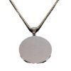 KOMI 2024 New Hebrew Jewish Necklace for Women Men Personality Stainless Steel Round Neck Pendant Chain