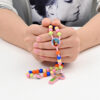 Kids Cartoon Colorful Cross Necklace Beaded Handmade Rope Knot Color Matching Bracelet Pendant
