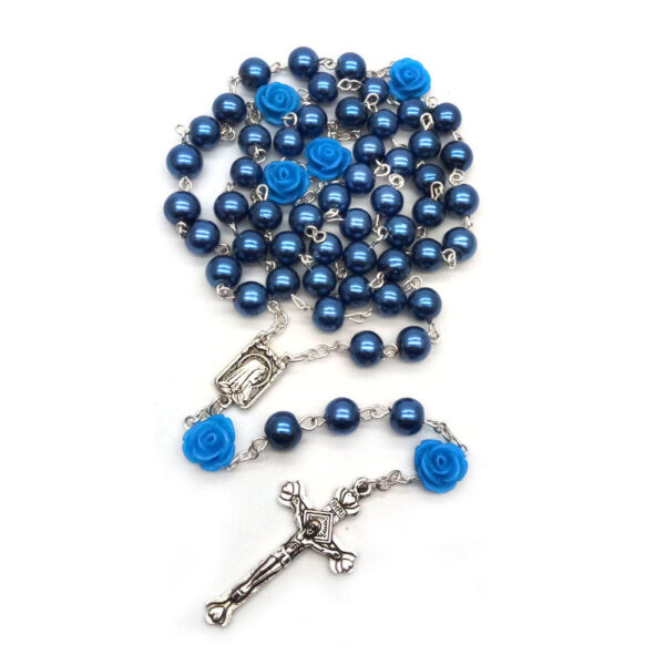 ddf46fbbf6de00bf0b3314539be521ec_H039b4097c8bb410cb13afe9227e70529X_avif=close&webp=close Rosary Plastic Pearl 8mm Beads with Rose Flower Beads Our Lady of Lourdes Medals Jesus Cross Christ Maria Necklace for Pray
