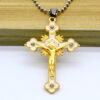 2024 Komi New Religious Corss Hot Selling Gold Plated Necklace Jewelry