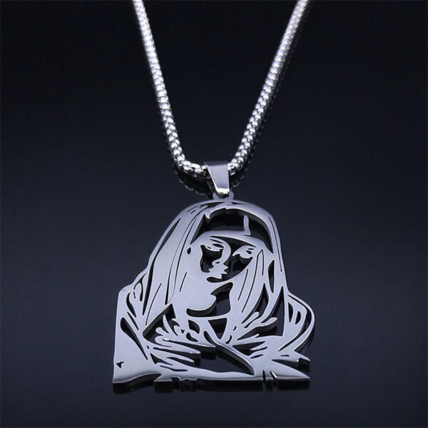 e07d94682e260ddac41ba0c541f78ea4_Ha19d02ac13bb451dbcf5bdeb03f23b32V_avif=close&webp=close KOMI Religious 18K Gold Plated Stainless Steel Hollow Virgin Mary Pendant Necklace for Women Men Prayer Gifts