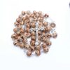 2024 Komi Religious Jerusalem Catholic Imita Ceramic Beads Ornament Cross Pendant Rosary Prayer Necklace