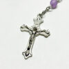 2024 Glass Bottle Packaging Multicolor Glass Beads Rosary Jesus Our Lady Religious Jewelry Wholesale RN-233