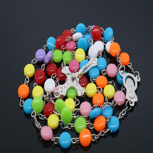 e4927d54fab5c23ffeda13076811990e_H565ae2f9c31b4e58a8818227e7f6965aT_avif=close&webp=close KOMI 8mm Acrylic Beads Rosary Necklace Cross Beads Necklace Pendant Religious Necklace