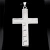Komi Men's Cross Necklace Stainless Steel Gold Silver Black Bible Prayer Necklace