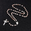 e6381d50e0185b81fa59451adefe0f4c_Hd3fc2a3401734283adcaf858bd75a57c0_avif=close&webp=close Hot Sell Rosary Glass Beads Necklaces Jesus Virgin Mary Catholic Religious Rosary Necklace for Pary