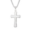 KOMI Hot Selling Stainless Steel Non-fading Necklace Three Layer Three-dimensional Cross Pendant Necklace