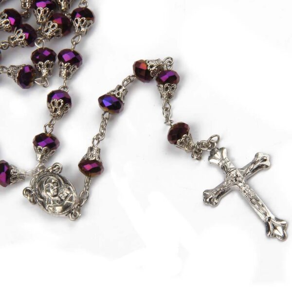 2024 Wholesale Crystal Jerusalem Beads Rosary With Maria Christian Rosaries Religious Supplies Gift Necklace