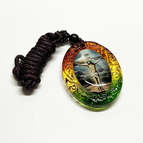 e7ce1a32f9b78114444c22fab825bc6d_Hf1c8fce8d496409b86526fd12b37f4dck_avif=close&webp=close KOMI Dainty Geometric Circle Round Oval Crystal Glass Jesus Virgin Mary Cross Pendants Necklaces for Men Women Prayer Jewelry