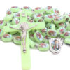 1.59* 2.4cm Large Luminous Plastic Beads Necklace Hanging Wall Decoration Cross Wall Rosary