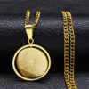 Komi 2023 New Bible Prayer Cross Pendant Necklace Stainless Steel Spanish Necklace Jewelry