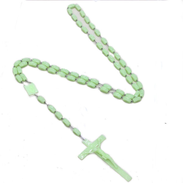1.5 * 3cm Large Luminous Beads Necklace Hanging Wall Decoration Cross Wall Rosary