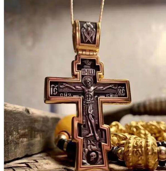 Komi Hot Selling Alloy Cross Pendant Necklace Pendant Jewelry Religious Jewelry Wholesale