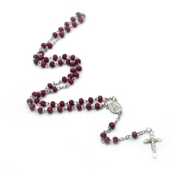 Hot Selling Rosary Cross Necklace Rose Scented Rosary Fatima Religious Jewelry Gift