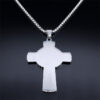 Komi Eucharist Halo Grape Juice Cross Necklace Stainless Steel Men's and Women's Holy Spirit Church Chain Jewelry