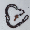 f93806bfa4e8546c3ff3fd8fb3e28b1e_Hd7d99cf703b348e18d3c668ddd5624857_avif=close&webp=close Wooden Beads Rosary Necklace St Benedict Medal Jesus Cross Pendant Necklace Customizable Catholic Religious Jewelry