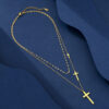 fa2b0eab995c2d81b84cbad156a1a5e6_Haa51c320a662444f8ee73dc311d8b08a2_avif=close&webp=close KOMI 18K Gold Plated Stainless Steel Layered Cross Pendants Necklace Choker Necklaces for Women Birthday Gifts